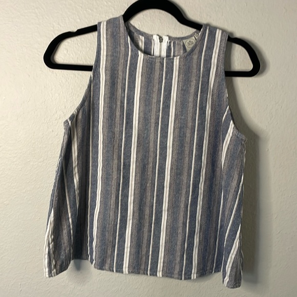Paper Crane Linen Blend Top Strip Size M - Picture 1 of 7